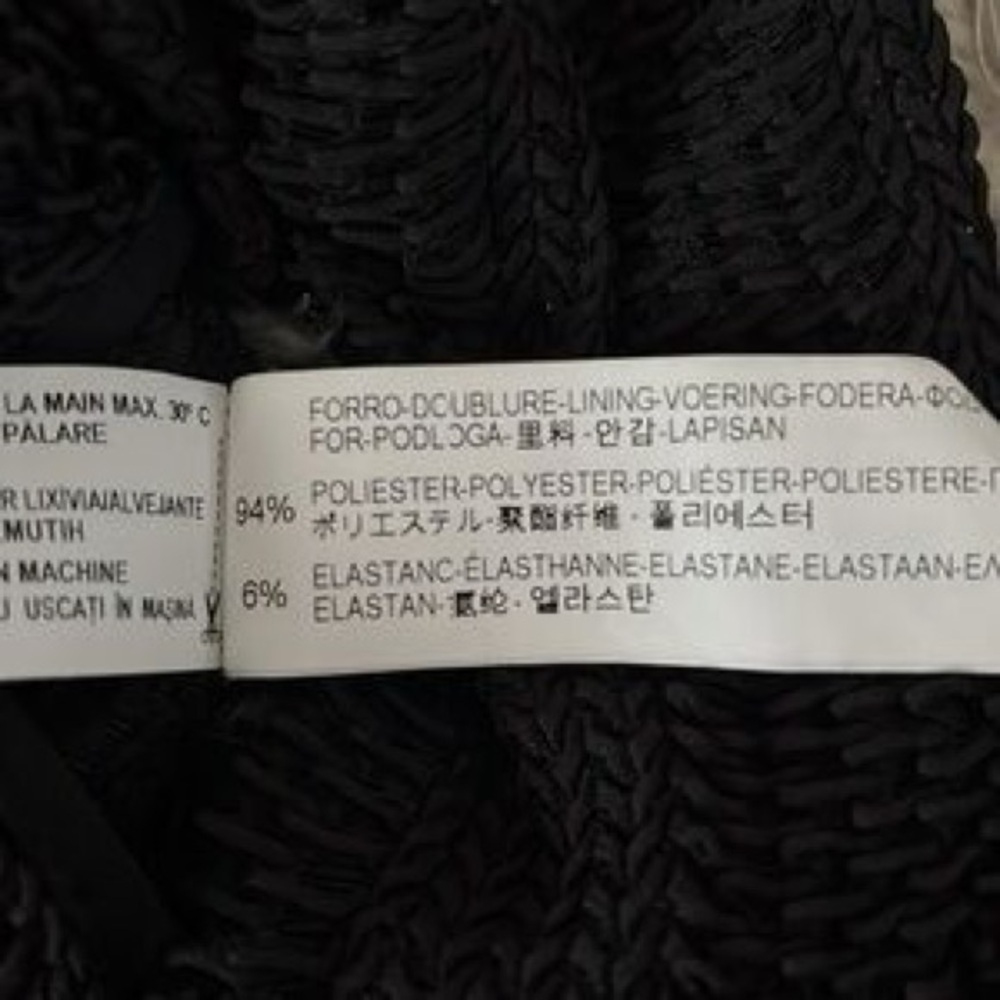 ZARA Black Cropped Long-Sleeve Top – Size M - Picture 3 of 6